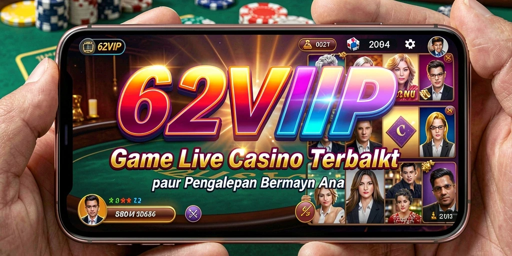 Screenshot gameplay menunjukkan dealer live dan suasana kasino nyata.