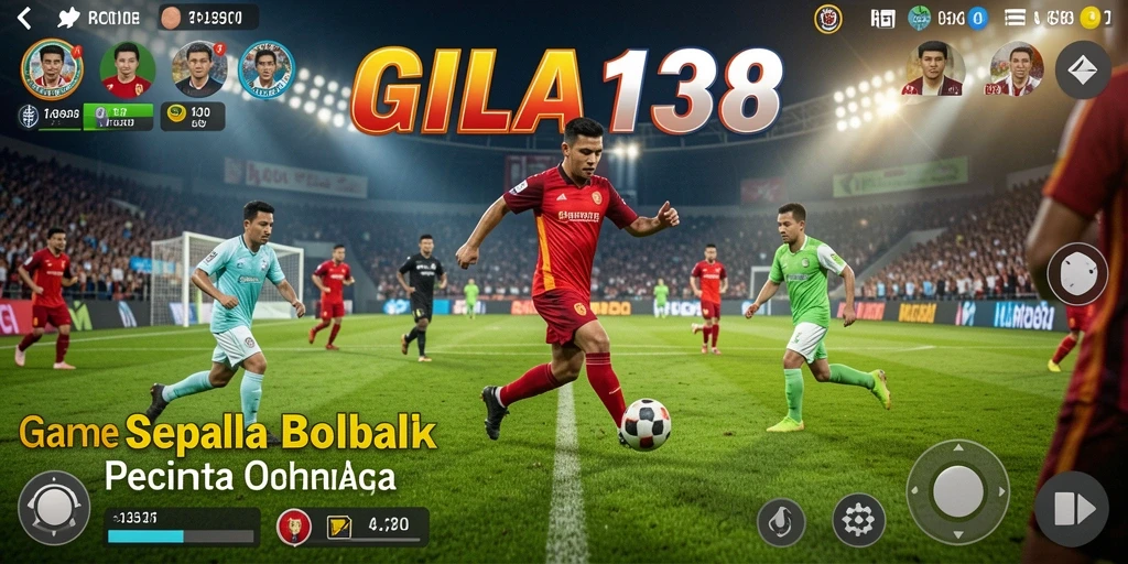 Gameplay seru dari GILA138 di lapangan sepak bola.