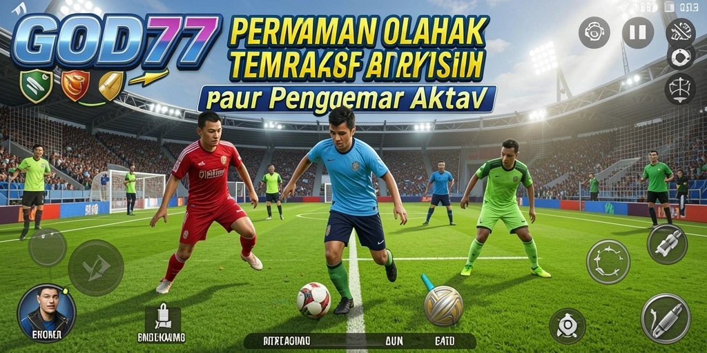 Tampilan interaktif permainan olahraga yang seru di GOD77.