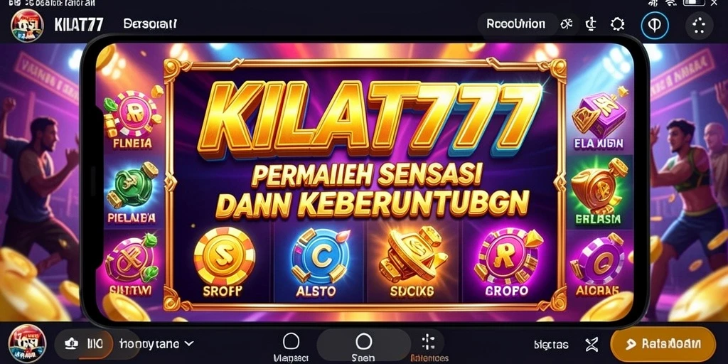 Tampilan menarik dari gameplay KILAT777 dengan simbol-simbol Slot yang menggoda.