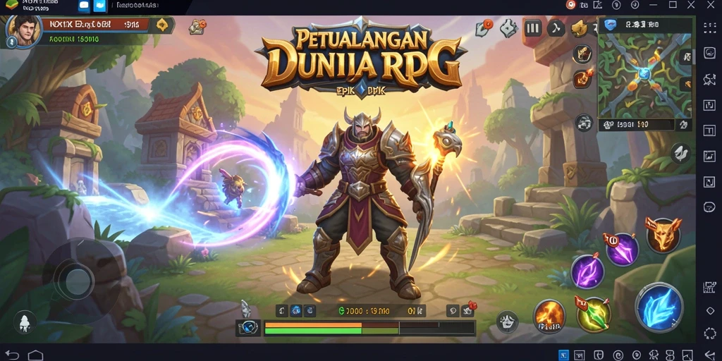 Tangkapan layar dari gameplay seru NOX123 yang mengasyikkan.