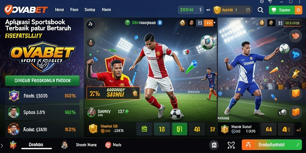Tampilan gameplay OVABET yang menarik dalam taruhan olahraga.