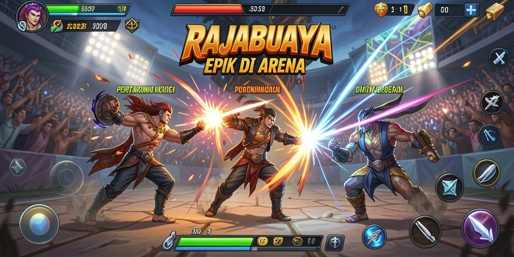 Tampilan seru dalam pertarungan di RAJABUAYA.
