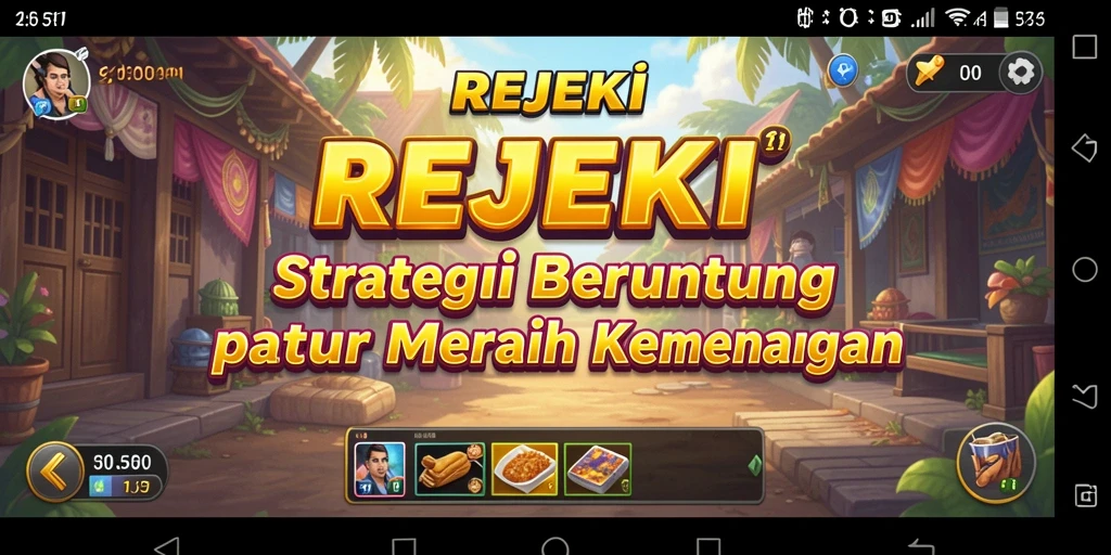 Tampilan menarik dari gameplay strategi di REJEKI.