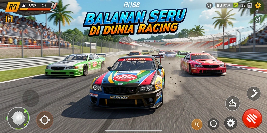 Tampilan menegangkan dari balapan di RI188 yang memukau.