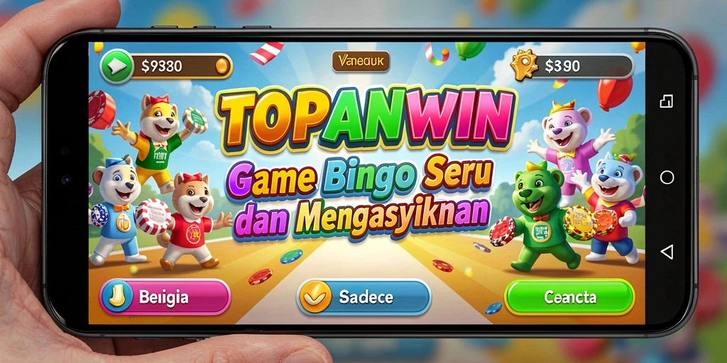 Screenshot gameplay TOPANWIN menampilkan momen seru saat bermain Bingo.