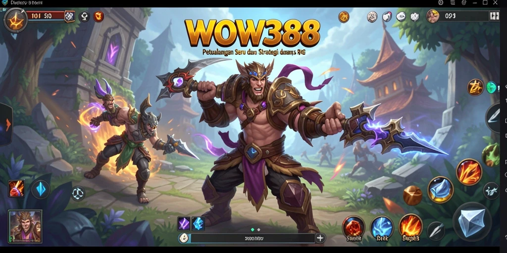 Screenshot gameplay WOW388 menampilkan pertempuran epik dan dunia RPG yang memukau.